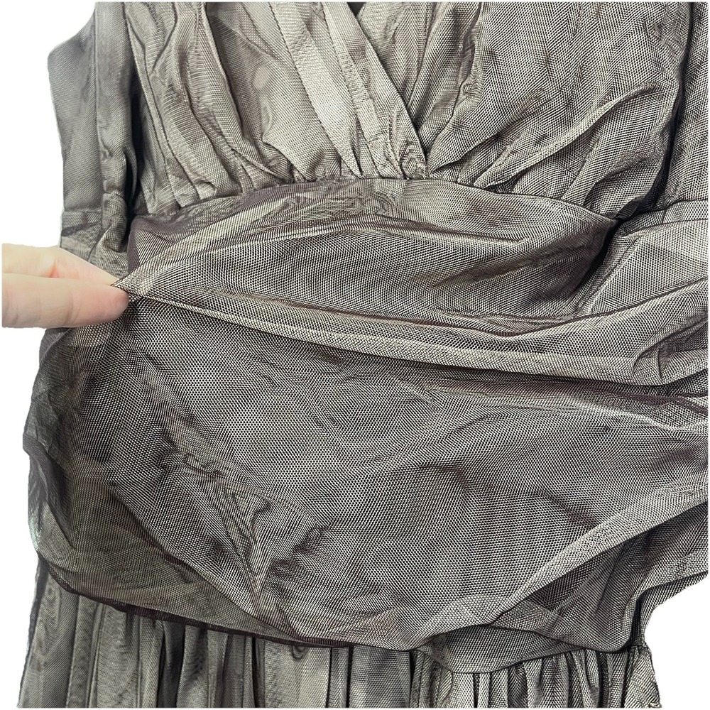 Vtg Torrid Brown Tulle Fit and Flare Dress‎ Size 14 - Picture 8 of 16